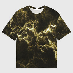 Женская футболка оверсайз Lightning yellow