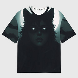 Футболка оверсайз женская Волчица, цвет: 3D-принт