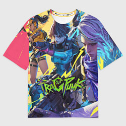 Футболка оверсайз женская This is fragpunk, цвет: 3D-принт