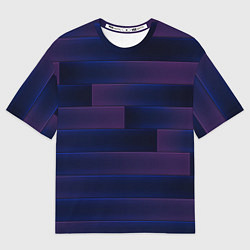 Футболка оверсайз женская Color blue square, цвет: 3D-принт