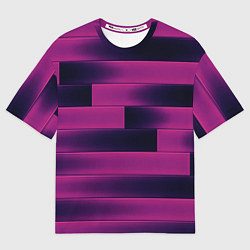 Футболка оверсайз женская Color pink square, цвет: 3D-принт