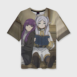 Футболка оверсайз женская Фрирен вместе с Ферн, цвет: 3D-принт