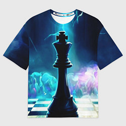 Женская футболка оверсайз Дымовая партия