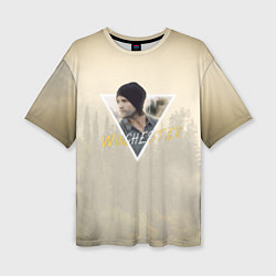 Женская футболка оверсайз Sam winchester - supernatural