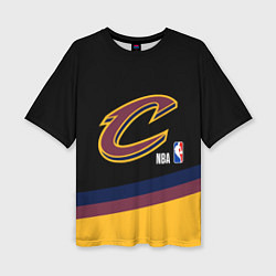 Футболка оверсайз женская Cleveland Cavaliers NBA basketball, цвет: 3D-принт