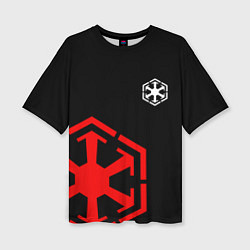 Женская футболка оверсайз Sith code