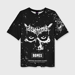 Женская футболка оверсайз Bones album - глаза