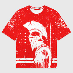 Футболка оверсайз женская Спартак - воин спарты, цвет: 3D-принт