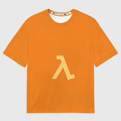 Футболка оверсайз женская Half-Life orange, цвет: 3D-принт