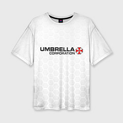 Женская футболка оверсайз Umbrella white
