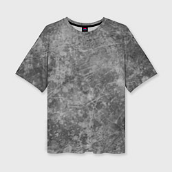 Футболка оверсайз женская Абстракция - grey polished chip, цвет: 3D-принт