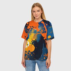 Футболка оверсайз женская Краска на стене, цвет: 3D-принт — фото 2