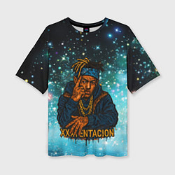 Футболка оверсайз женская XXXTentacion think about it, цвет: 3D-принт