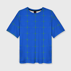 Футболка оверсайз женская Color blue stripes, цвет: 3D-принт
