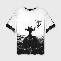 Футболка оверсайз женская Doom демон марса, цвет: 3D-принт