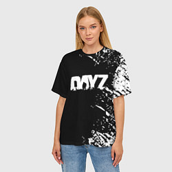 Футболка оверсайз женская Dayz брызги красок, цвет: 3D-принт — фото 2