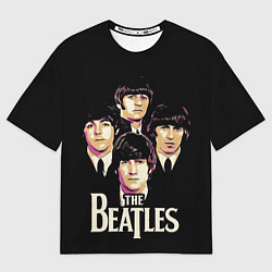 Футболка оверсайз женская The Beatles faces, цвет: 3D-принт