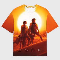 Футболка оверсайз женская Пол Атрейдес и Чани Dune part two, цвет: 3D-принт
