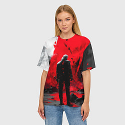 Футболка оверсайз женская Ведьмак готический стиль, цвет: 3D-принт — фото 2