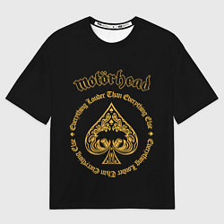 Женская футболка оверсайз Motorhead золото