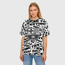 Футболка оверсайз женская AAP Rocky barcelona, цвет: 3D-принт — фото 2