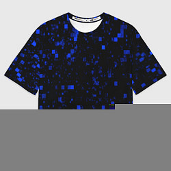 Футболка оверсайз женская Color blue khaki, цвет: 3D-принт