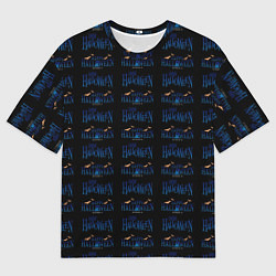 Женская футболка оверсайз Happy halloween pattern