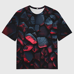 Женская футболка оверсайз Камни