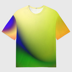 Футболка оверсайз женская The color is multicolored, цвет: 3D-принт