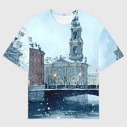 Футболка оверсайз женская Зимний Питер, цвет: 3D-принт