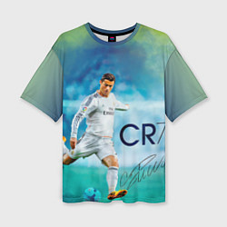 Женская футболка оверсайз CR Ronaldo
