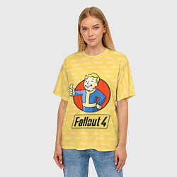 Футболка оверсайз женская Fallout 4: Pip-Boy, цвет: 3D-принт — фото 2