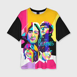 Футболка оверсайз женская The Beatles: Poly-art, цвет: 3D-принт