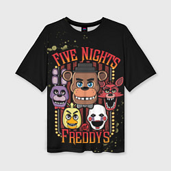 Женская футболка оверсайз Five Nights At Freddy's