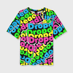 Женская футболка оверсайз Drop Dead: Acid Pattern