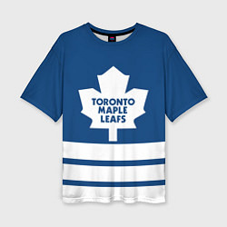 Футболка оверсайз женская Toronto Maple Leafs, цвет: 3D-принт