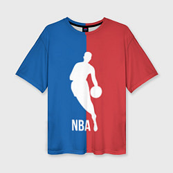 Женская футболка оверсайз Эмблема NBA