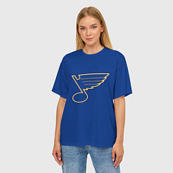 Футболка оверсайз женская St Louis Blues: Tarasenko 91, цвет: 3D-принт — фото 2