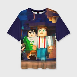 Женская футболка оверсайз Minecraft Men's