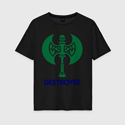 Женская футболка оверсайз Orc Fighter - Destroyer