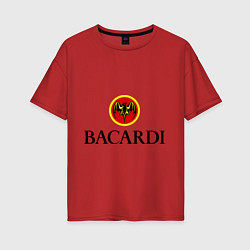 Футболка оверсайз женская Bacardi, цвет: красный