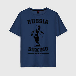 Женская футболка оверсайз Russia Boxing Team