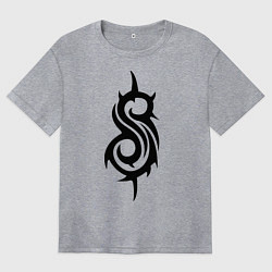 Футболка оверсайз женская Slipknot, цвет: меланж