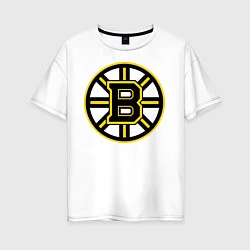 Женская футболка оверсайз Boston Bruins