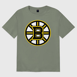 Футболка оверсайз женская Boston Bruins, цвет: авокадо