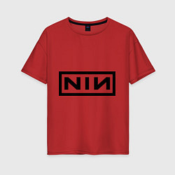 Женская футболка оверсайз Nine inch nails