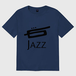 Футболка оверсайз женская Jazz, цвет: тёмно-синий