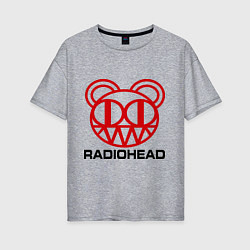 Футболка оверсайз женская Radiohead, цвет: меланж