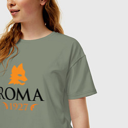 Футболка оверсайз женская AS Roma 1927, цвет: авокадо — фото 2
