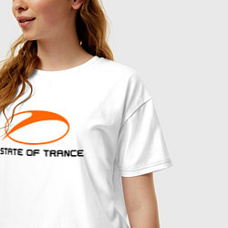 Футболка оверсайз женская A State of Trance, цвет: белый — фото 2